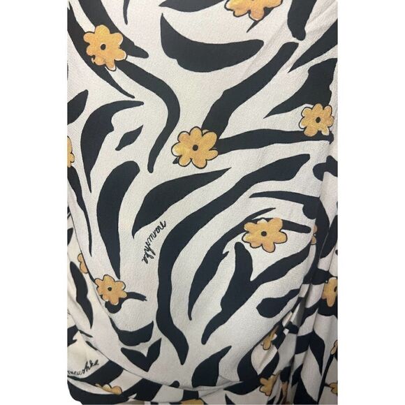 NANUSHKA Laurine Asymmetric One Sleeve Top in Animal sprint NWOT Size Large - Picture 7 of 11